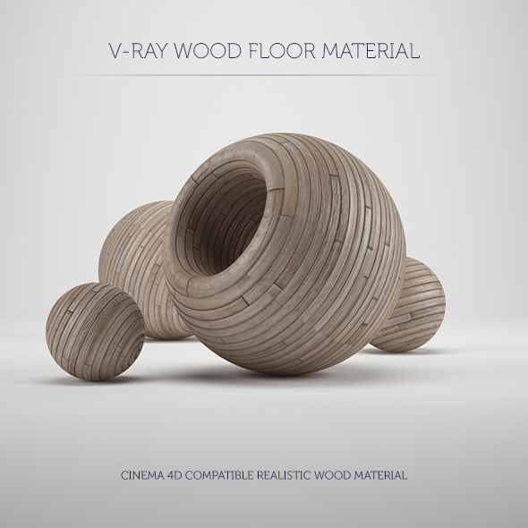 C4D V-Ray Wood Floor Material - 3DOcean Item for Sale