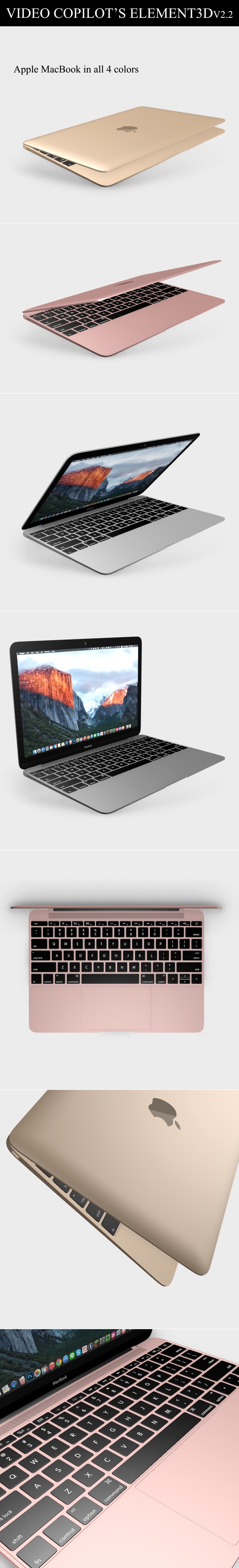 Element3D - Apple Macbook 2015