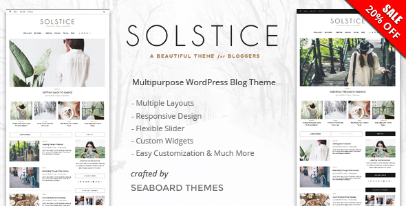 Solstice - Multipurpose Personal WordPress Blog & Magazine Theme