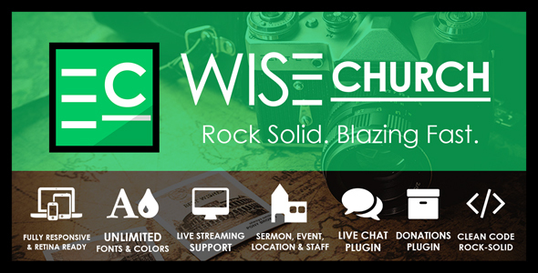 Wise Church – The Wisest Multi-Purpose Church WordPress Theme