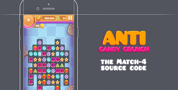 Anti Candy Crunch – the MATCH-4 Source Code - iOS 10 and Swift 3 ready