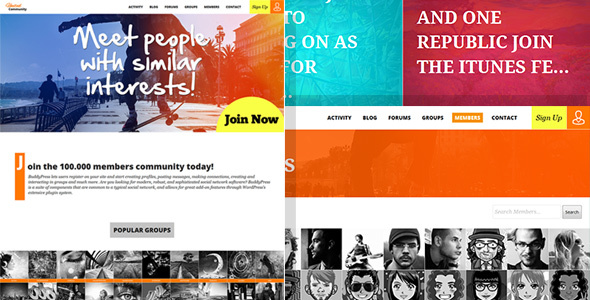 UnitedCommunity - BuddyPress Theme