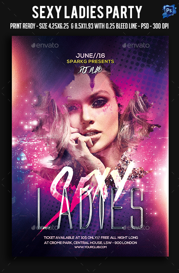 Sexy Ladies Party Flyer