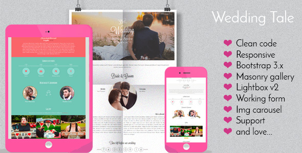Wedding Tale - Responsive Wedding Template