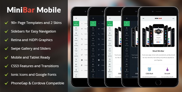 MiniBar | Mobile & Tablet Responsive Template