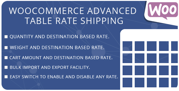 WooCommerce Advanced Table Rate Shipping