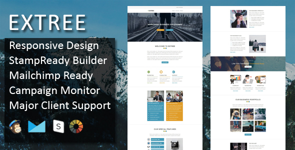 Extree - Multipurpose Responsive Email Template + Stampready Builder