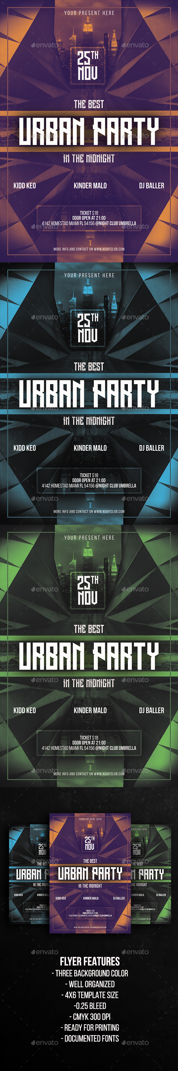 Urban Party Flyer Template