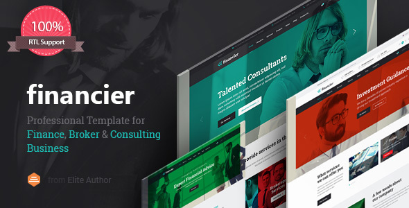 Financier - Finance, Consulting, Broker, Business, Multipurpose WordPress Theme with RTL support