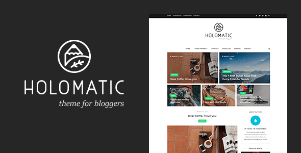 Holomatic - Personal Blog WordPress Theme