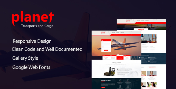Planet - Responsive Cargo Transport & Logistics Template
