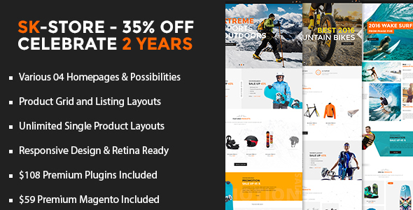 SK Store - Responsive Store WP theme for Sport and Athletes