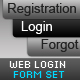 Web Login Form Set Login + Registration Web Login Form Set Login + Registration - GraphicRiver Item for Sale