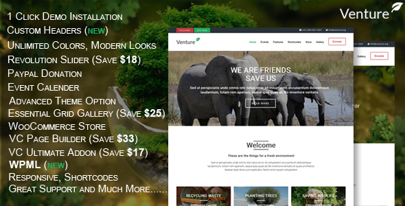 Venture – Modern Environmental Theme