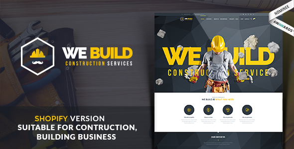 We Build - Construction, Building Shopify Theme
