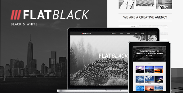 Flatblack - One Page Muse Template