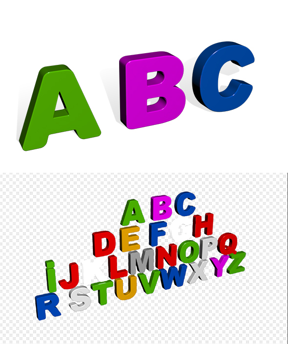 Alphabet - 3DOcean Item for Sale