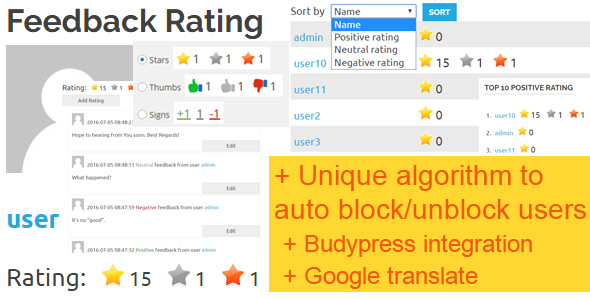 Feedback Rating Pro