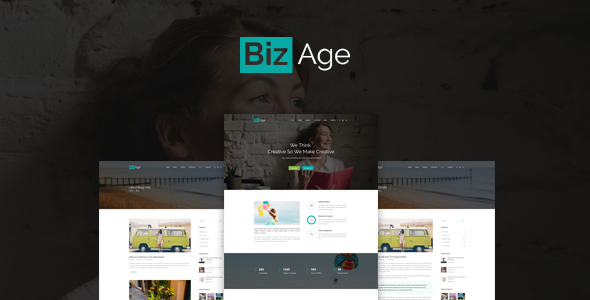 BizAge - One Page PSD Template