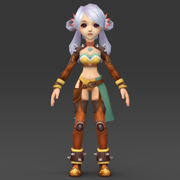 Cartoon Character Thali - 3DOcean Item for Sale