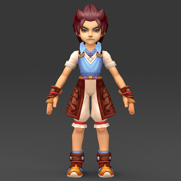 Cartoon Character Tuli - 3DOcean Item for Sale