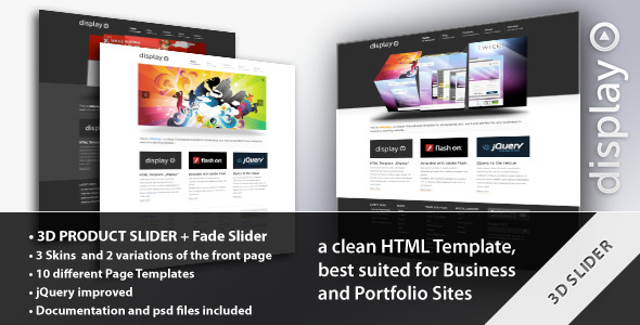 Display 3 in 1 - Business & Portfolio HTML Theme