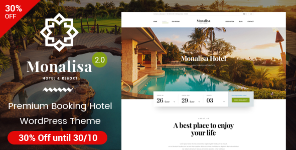 Monalisa - Hotel & Resort Management WordPress Theme