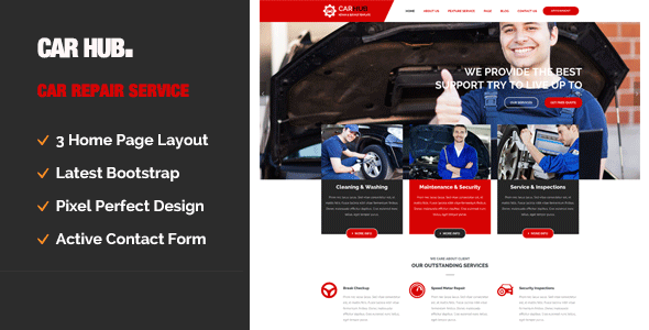 Car Hub || Auto Mechanic & Car Repair Template