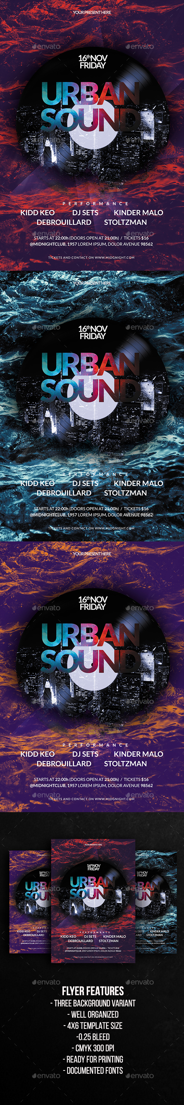 Urban Sound Flyer Template