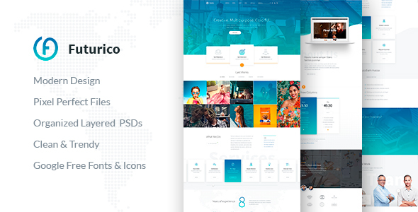 Futurico - Multipurpose PSD Template