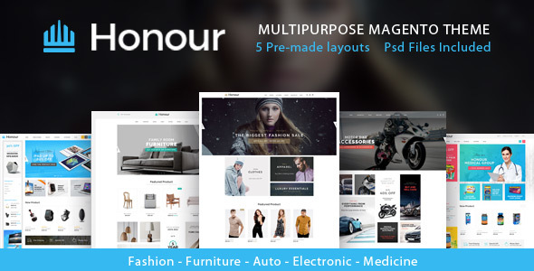Honour - Multipurpose Responsive Magento2 Theme | Fashion Furniture Auto & Electronics & Medicine