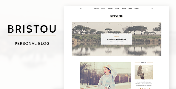 Bristou - Personal Blog PSD Template