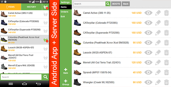 Store Template with Server Side