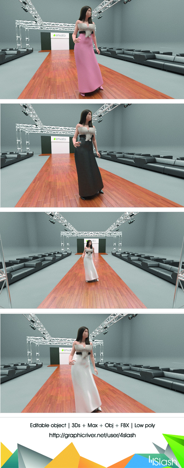 3d Dress Mockup - 3DOcean Item for Sale