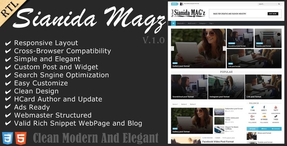 Sianida - Responsive Magazine Blogger Theme