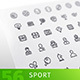 Sport Line Icons Set