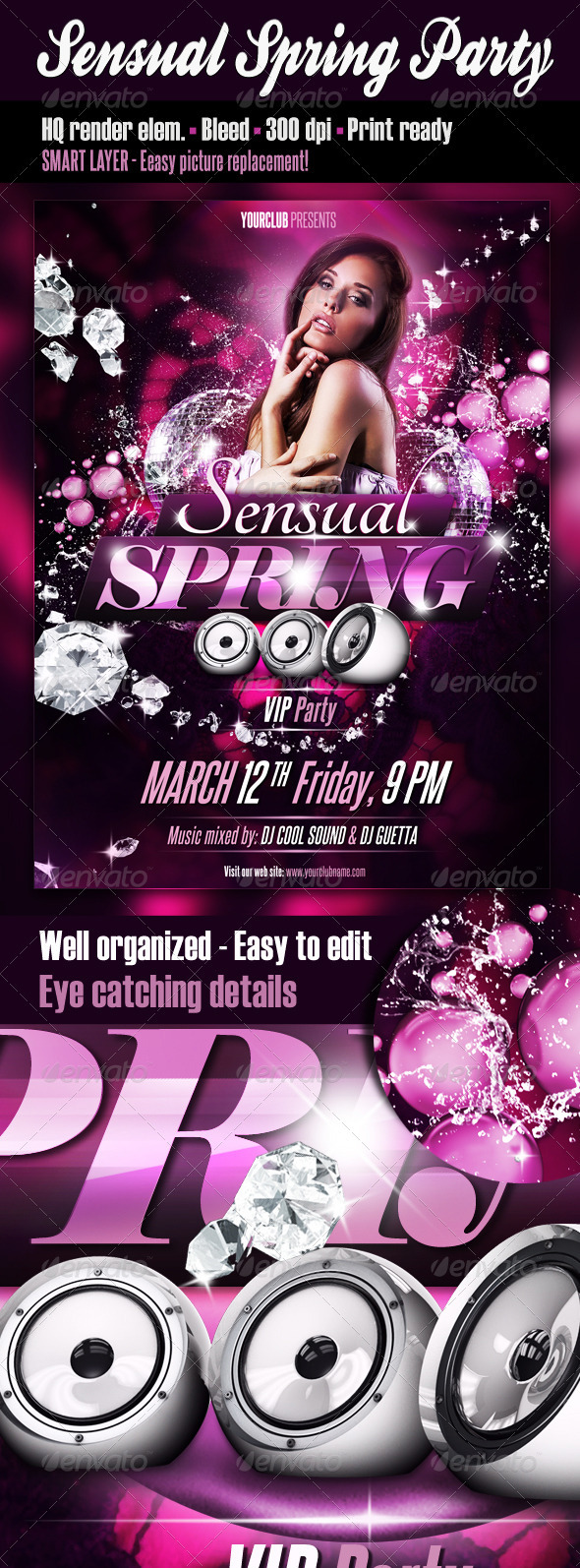 Sensual Spring Party Flyer