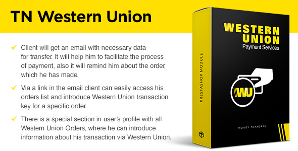 Western Union - PrestaShop module