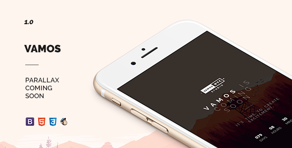 Vamos - Parallax Coming Soon Template