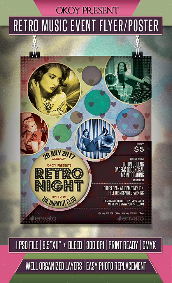 Retro Music Event Flyer / Poster