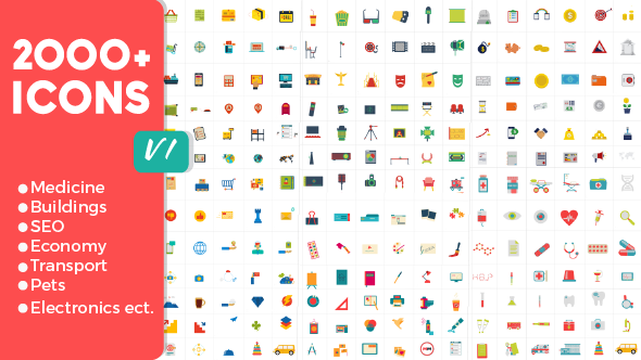 2000 Animated Icons Pack After Effects Template Videohive 18383303 After Effects Project Files Animated Emoticons Pack After Effects Template