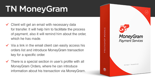 MoneyGram - PrestaShop module