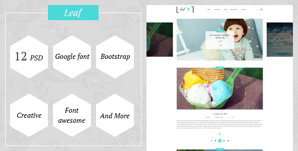 Leaf - Creative Blog / PSD Template