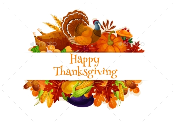 Thanksgiving Autumn Harvest Decoration Banner