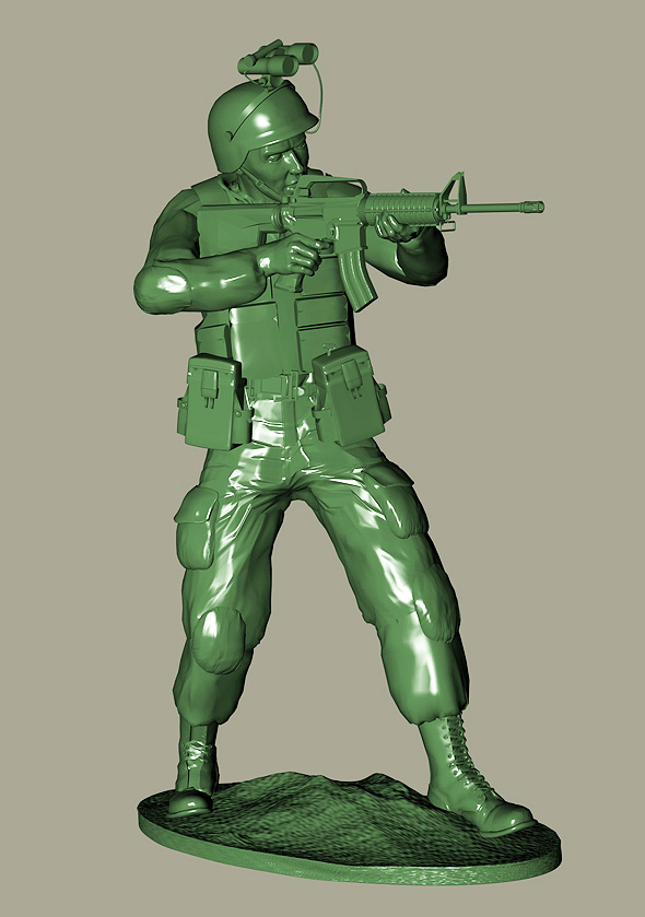 3DOcean British plastic soldier 18486124