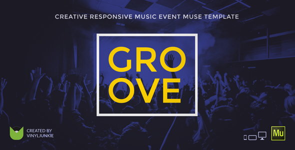 Groove - Music Event / Party / Festival Responsive Muse Template
