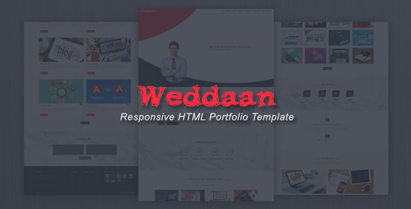 Weddaan - Responsive HTML Portfolio Template