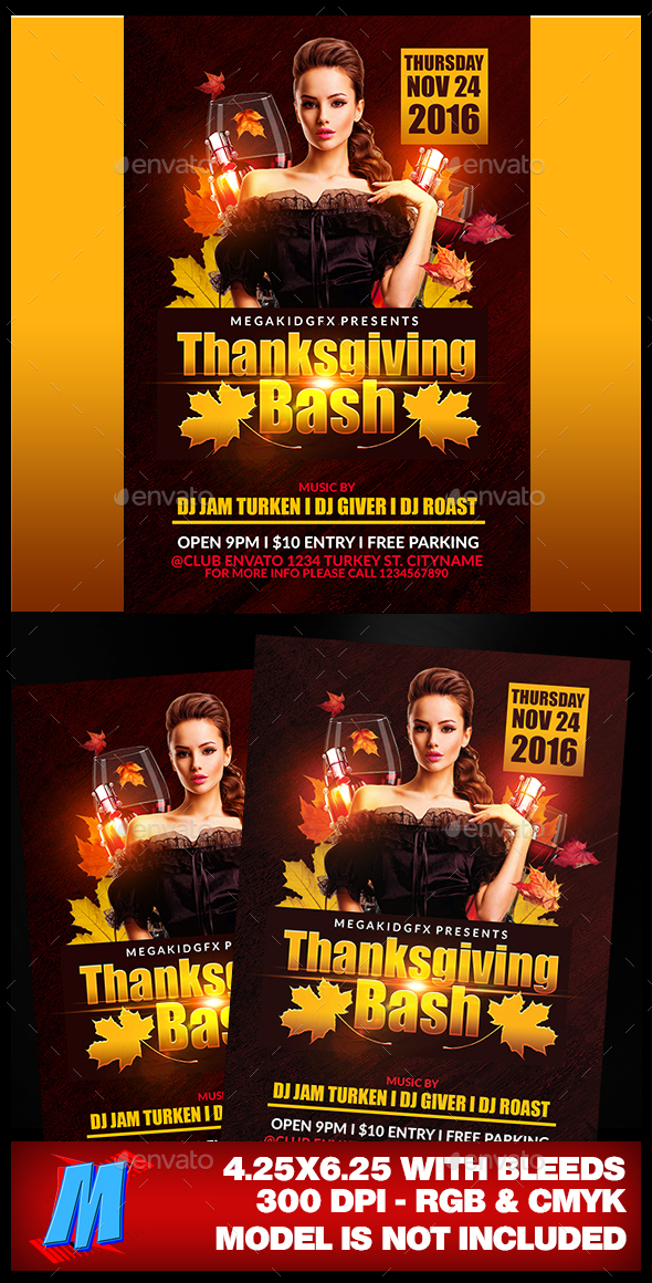 Thanksgiving Bash Flyer Template
