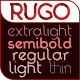 RUGO font of 5 styles