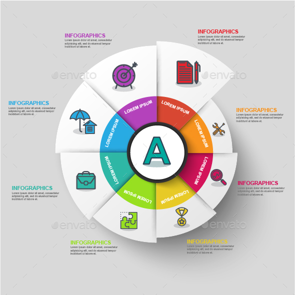 Abstract 3D Business Diagram Infographic